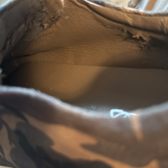 J. Slides NYC Heidi Green Camo leather slip on sneakers Sz 10 - Picture 9 of 9